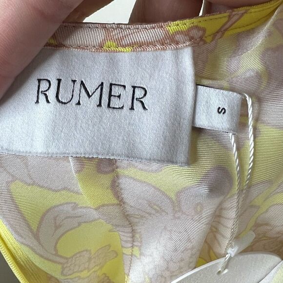 RUMER The Label x Revolve Yellow/Tan Harmony Resortwear Cut-Out Maxi Dress - Picture 9 of 10